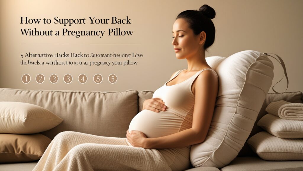 How to Support Your Back Without a Pregnancy Pillow (5 Hacks)