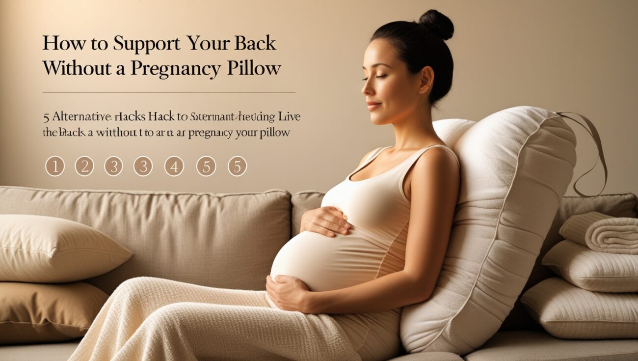 How to Support Your Back Without a Pregnancy Pillow (5 Hacks)