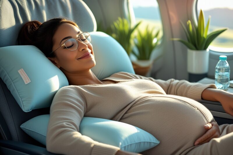 How to Travel Comfortably With a Pregnancy Pillow